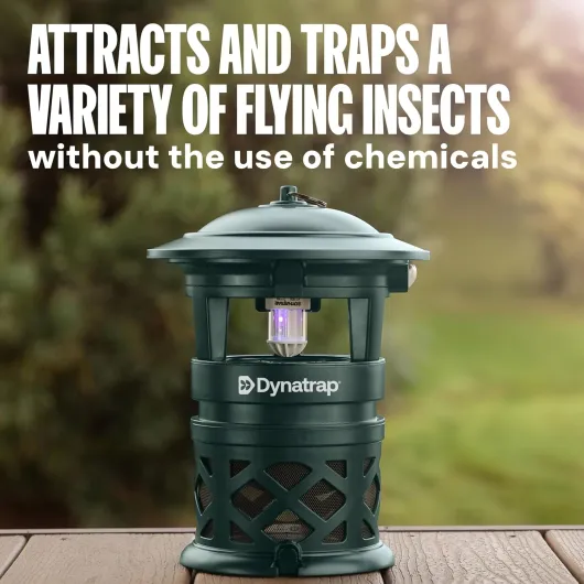DynaTrap DT2030-GRSR Piège à moustiques et Insectes Volants d'extérieur – Tue Les moustiques, Mouches, guêpes, moucherons et Autres Insectes Volants – Protège jusqu'à 1 Acre – Vert Moderne