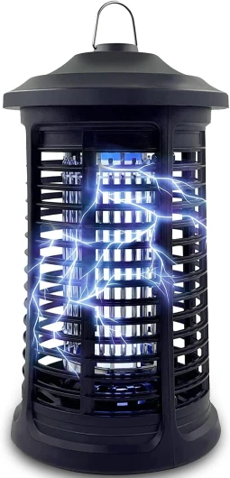 Zapper Électrique Lampe Anti Moustique intérieur/extérieur, 4200 V Haute Puissance, piège à moustiques étanche pour Insectes Volants, Ampoule de Lampe Anti-moustiques, Tueur d'insectes 1 Pack Bug Zapper