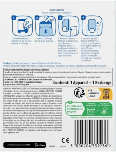 PIÈGE LUMINEUX DIFFUSEUR X 1