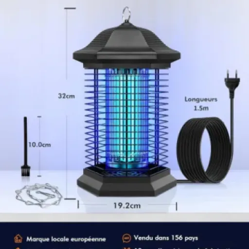 Test AMUFER Lampe Anti Moustique 18W : le zapper costaud qui fait le ménage, sans faire de miracles