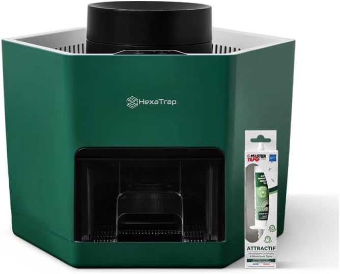 HEXATRAP BY FAVEX - Pack anti‑moustiques Hexatrap – Extérieur & intérieur + HexaCatch anti‑ponte + HexaSafe intérieur – Gel attractif Jusqu'à 3 mois de protection - Utilisation simple