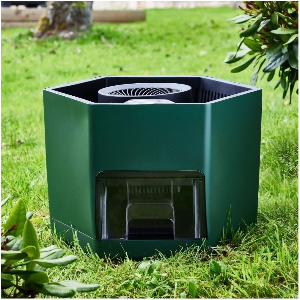 MASTER TRAP BY FAVEX - Anti-Moustique Hexatrap - Piège extérieur Anti-moustiques - Livré avec attractant pour 3 Mois de Protection - Programmable - Électrique - A Poser - Jusqu'à 300 m2