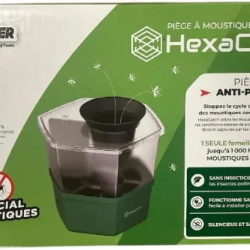 Test HEXATRAP BY FAVEX : le piège à moustiques qui fait (un peu) le ménage au jardin sans insecticide