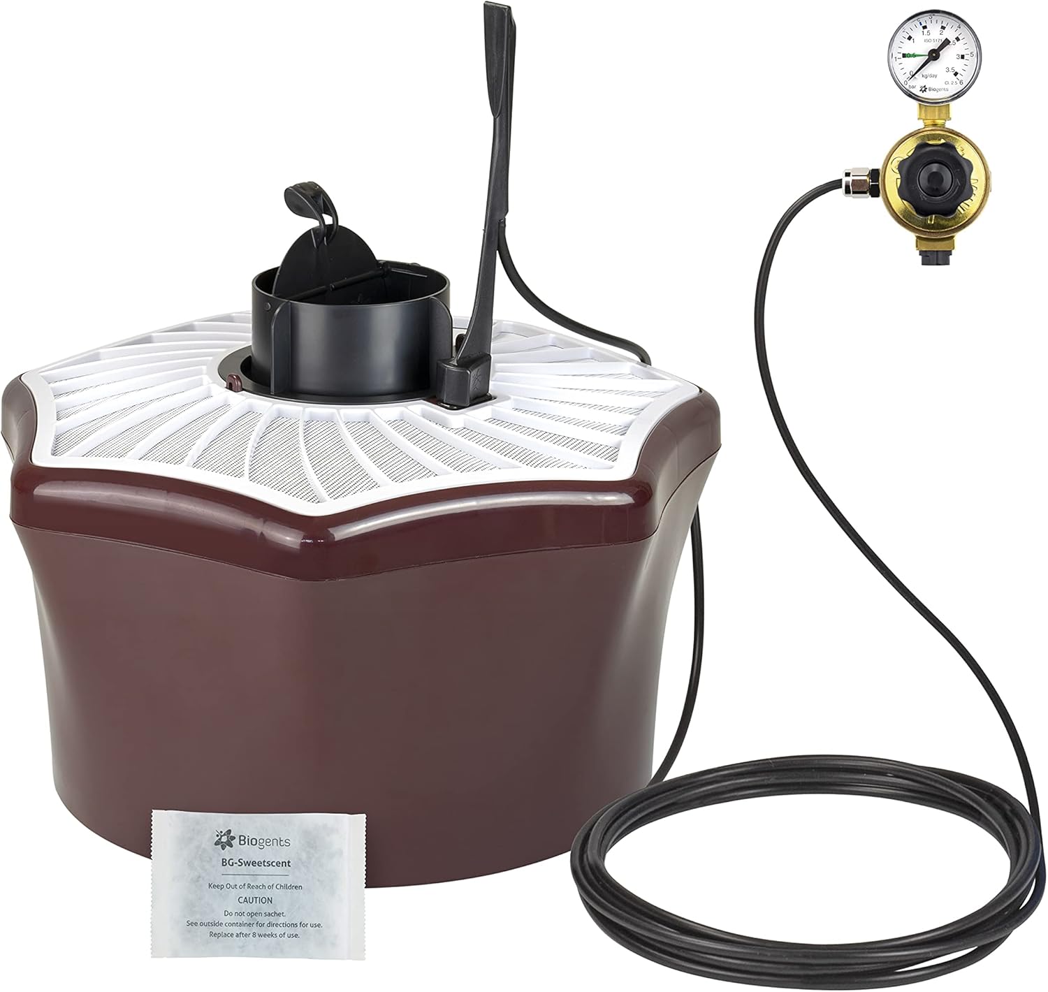Biogents Piège à Moustiques avec BG-Sweetscent et Kit BG-Booster CO2 & Recharge 2 Mois -Attractif Piège Extérieur Anti-Moustiques & Moustiques Tigre