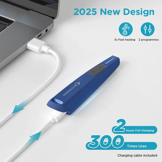 Appareil Rechargeable pour Soulager la Piqûre d’Insectes, Stylo Traitement Piqûre Moustique, Anti-démangeaison, sans Produit Chimique, pour Les Activités en Plein Air, Voyage, Bleu Foncé