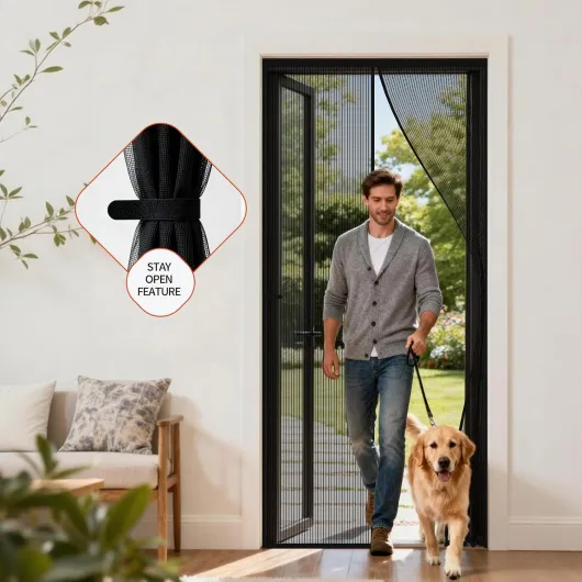Moustiquaire Porte Fenetre 100x200, Moustiquaire AimantéE MagnéTique, Rideau Anti Mouche, Mosquito Net, Fly Screens For Doors Noir 100x200cm