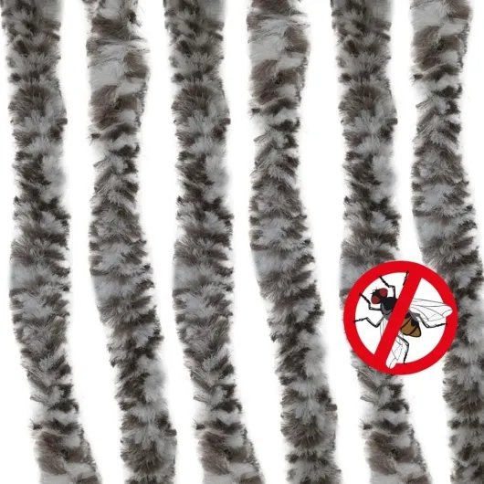 Rideau de porte chenille anti mouche